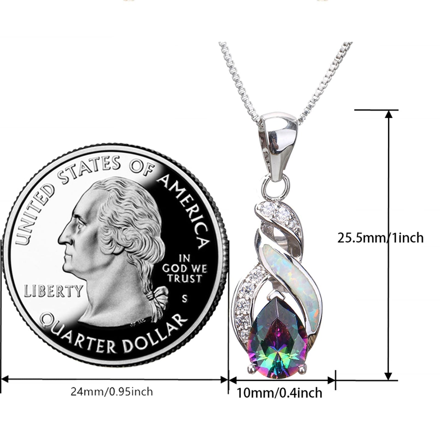 Jewelry Sets Australian Created Opal Necklace Earrings Jewelry for Mom