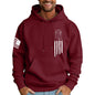 Ymosrh Mens Patriotic Hoodies USA Flag Print Hooded Sweatshirt Pullover Casual Fashion Hoodie, M-6XL