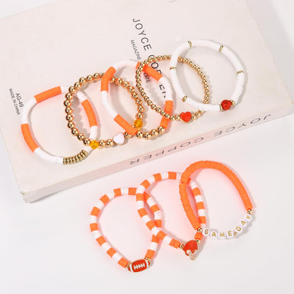 Heishi Bracelets for Women Clay Beaded Stretch Bracelets Stackable Friendship Bracelet Set Summer Beach Accessories Outfits Jewelry Gifts