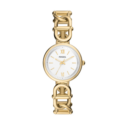 Fossil Women's Watch and Bracelet Set, Carlie Three-Hand Stainless Steel Watch for Women and Bracelet Set