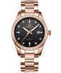 LOREO Women's Automatic Watch Diamond-Accented Dress Watch for Women Self-Winding Mechanical Watch with Sapphire Crystal Stainless Steel Two-Tone Bracelet 33MM Elegant Wrist Watch