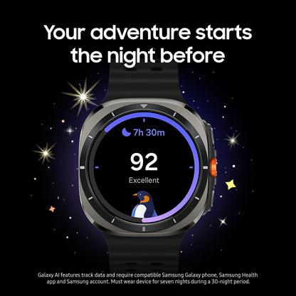 Samsung Galaxy Watch Ultra (2025), Titanium Gray, 47mm, LTE Smartwatch | Titanium Casing, Advanced Sleep Coaching, Running Coach, Energy Score, Heart Rate Tracking, GPS, [US Version, 2 Yr Warranty]