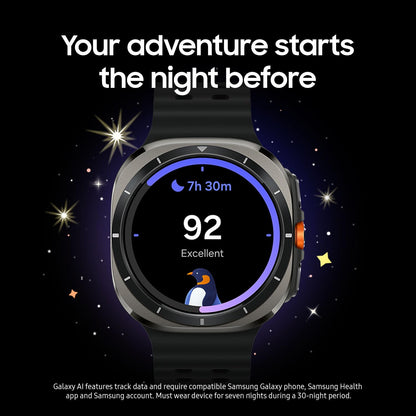Samsung Galaxy Watch Ultra (2025), Titanium Gray, 47mm, LTE Smartwatch | Titanium Casing, Advanced Sleep Coaching, Running Coach, Energy Score, Heart Rate Tracking, GPS, [US Version, 2 Yr Warranty]