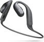 Oladance OWS Sports Open Ear Headphones, Comfortable & Stable Fit, 15H Battery Life, IPX8 Waterproof, Noise Canceling, Crystal Clear Audio, Multi-Point Bluetooth Connection, Durable Neckband (Grey)