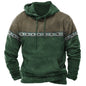 Men's Hooded Sweatshirt American Flag Print Long Sleeve Pullover Sweatshirt Vintage Tribal Aztec Graphic Hoodie Tops