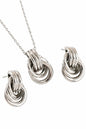 Gold Knot Pendant Necklace for Women Gold Statement Geometric Necklace Dainty Link Choker Necklace Trendy Jewelry Accessories