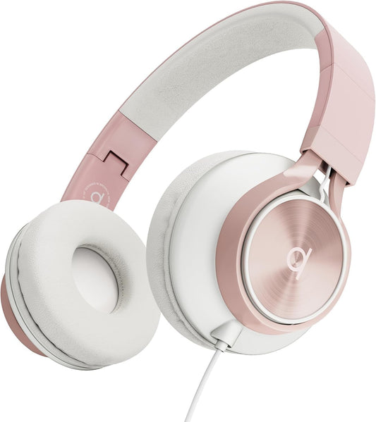 ARTIX Pack of 60 Wired Kids Headphones for School (Lavender), Microphone & Volume Control - Bulk Classroom Headphones with Mic, Teens Corded Head Phones for Laptop, Chromebook, Tablet 3.5mm Aux Cord