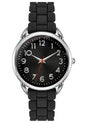 Bisley 35MM Watches for Women Big Face Easy Reader Silicone Strap Water Proof