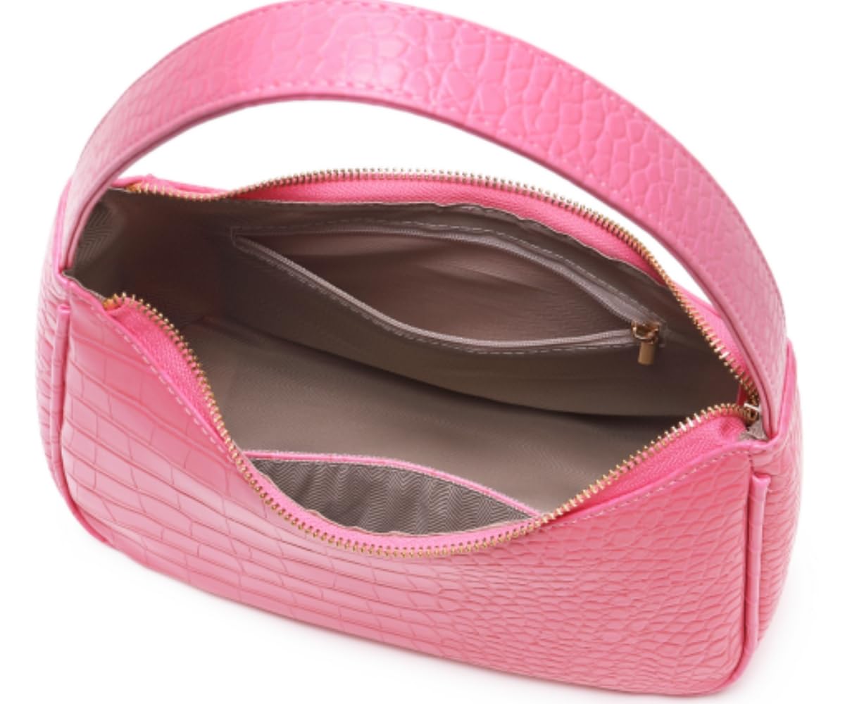 CYHTWSDJ Shoulder Bags for Women, Cute Hobo Tote Handbag Mini Clutch Purse with Zipper Closure