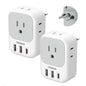 TESSAN 2 Pack European Travel Plug Adapter, Europe Power Converter