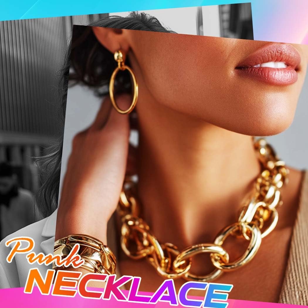 CLOACE Gold Necklace Set Boho Double-Layer Pendant Necklace Bracelet Sets Vintage Fashion Jewelry for Women