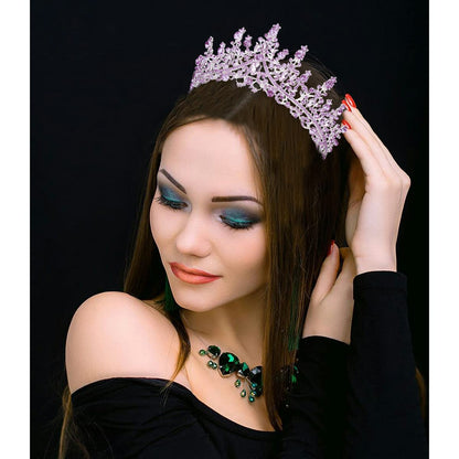 TOBATOBA Silver Wedding Crystal Tiaras and Crowns for Women, Bride Royal Queen Headband Princess Quinceanera Headpieces for Birthday Prom Pageant Party