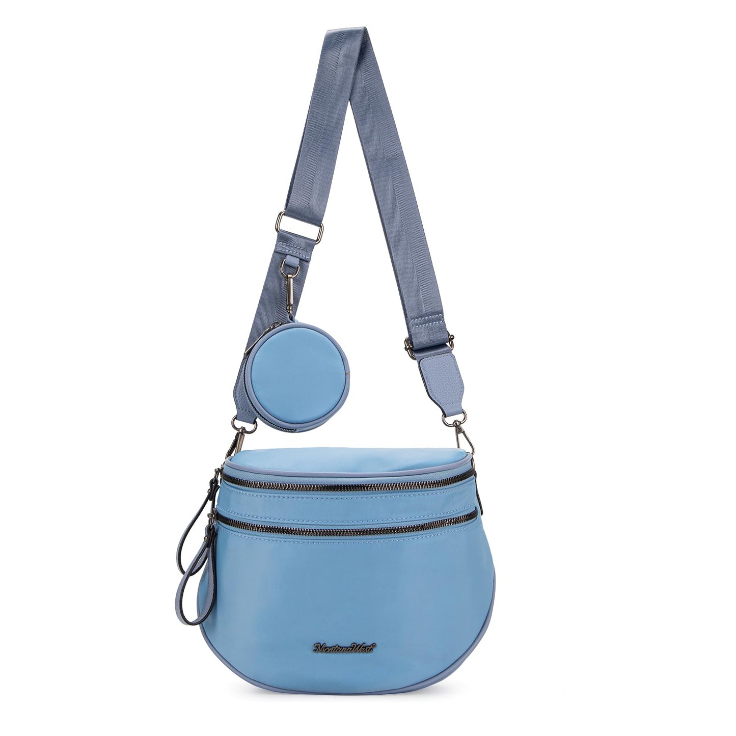 Montana West Bum Bag Nylon Crossbody Bags Mom Purse with with Coin Purse