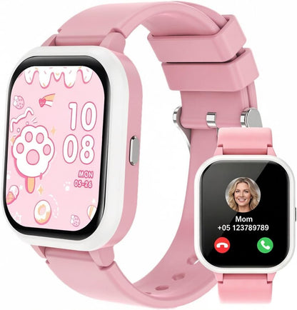 Kids Smart Watch 4-15 Ys, Standalone&APP Dual Use, Bluetooth Call, Kid Gift | 1.8'' IP68 Boys Girls Fitness Tracker, DIY Sports Modes, Heart Rate&Sleep Monitor, 13 Alarms, Weather, Smart Reminder, Games