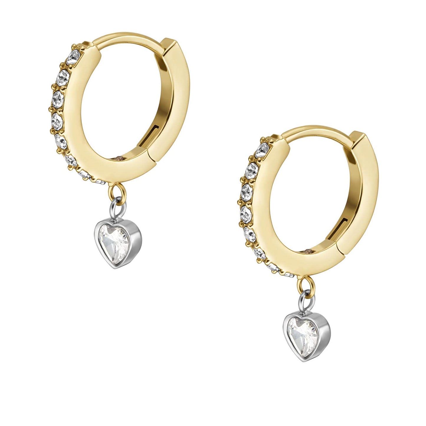 Fossil Women's Stainless Steel Dangle/Drop or Hoop Earrings for Women