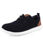 ASITVO Mens Wide Canvas Loafers Slip on Big Size Walking Shoes Width Toe Box Casual Dress Shoes
