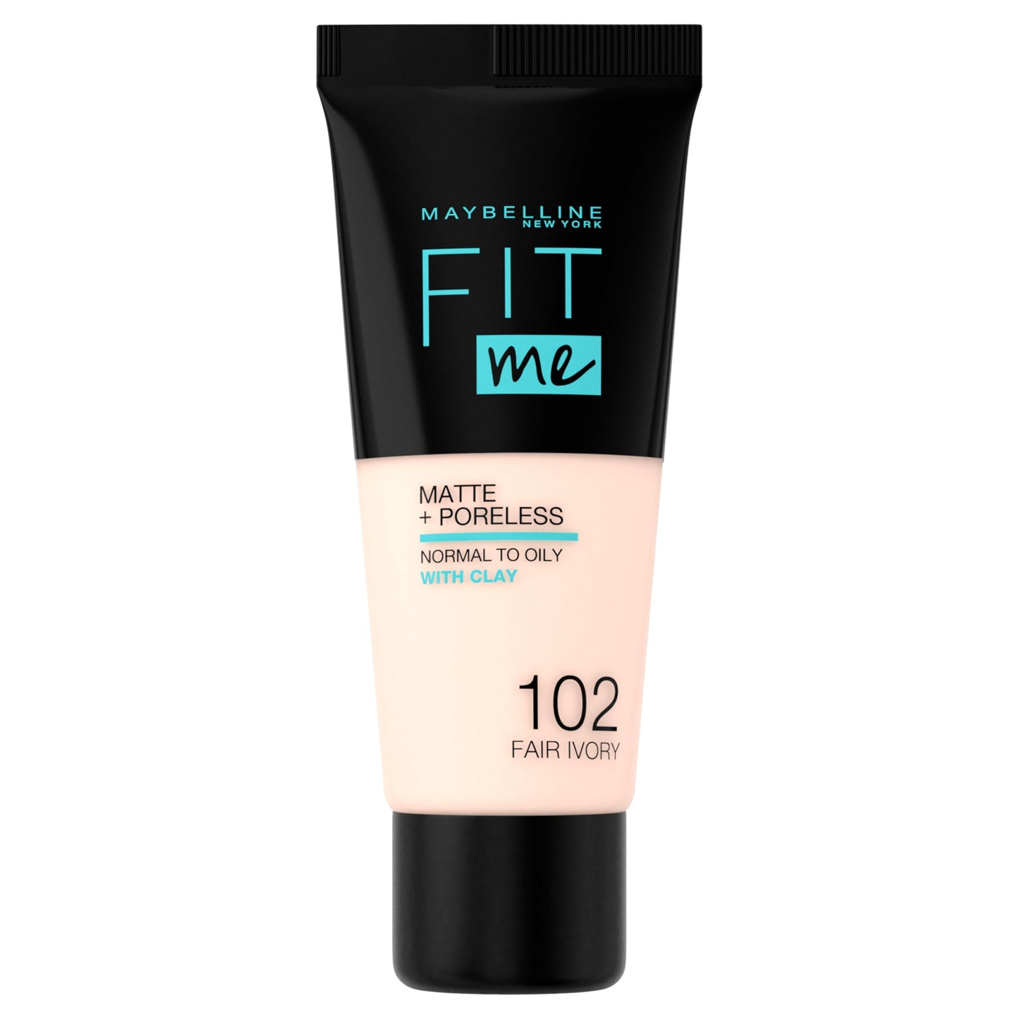 Maybelline Fit Me Matte + Poreless Liquid Oil-Free Foundation Makeup, Mocha, 1 Count (Packaging May Vary)