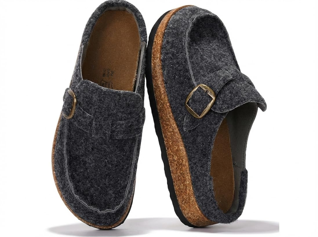 Project Cloud 100% Genuine Leather Moccasin Style Clogs for Women (Carline) | Memory Foam Insole for Comfortability; Non-Slip and Durable Womens Clogs; Lightweight and Water-Resistant Mules for Women