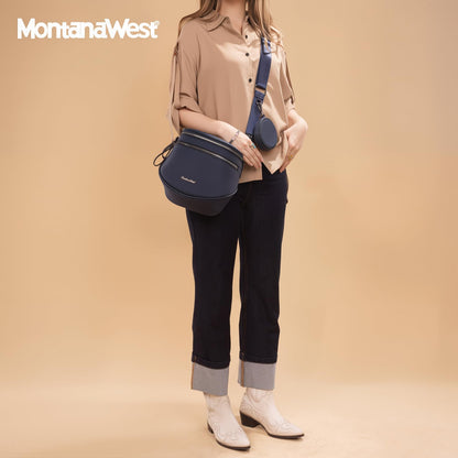 Montana West Bum Bag Nylon Crossbody Bags Mom Purse with with Coin Purse