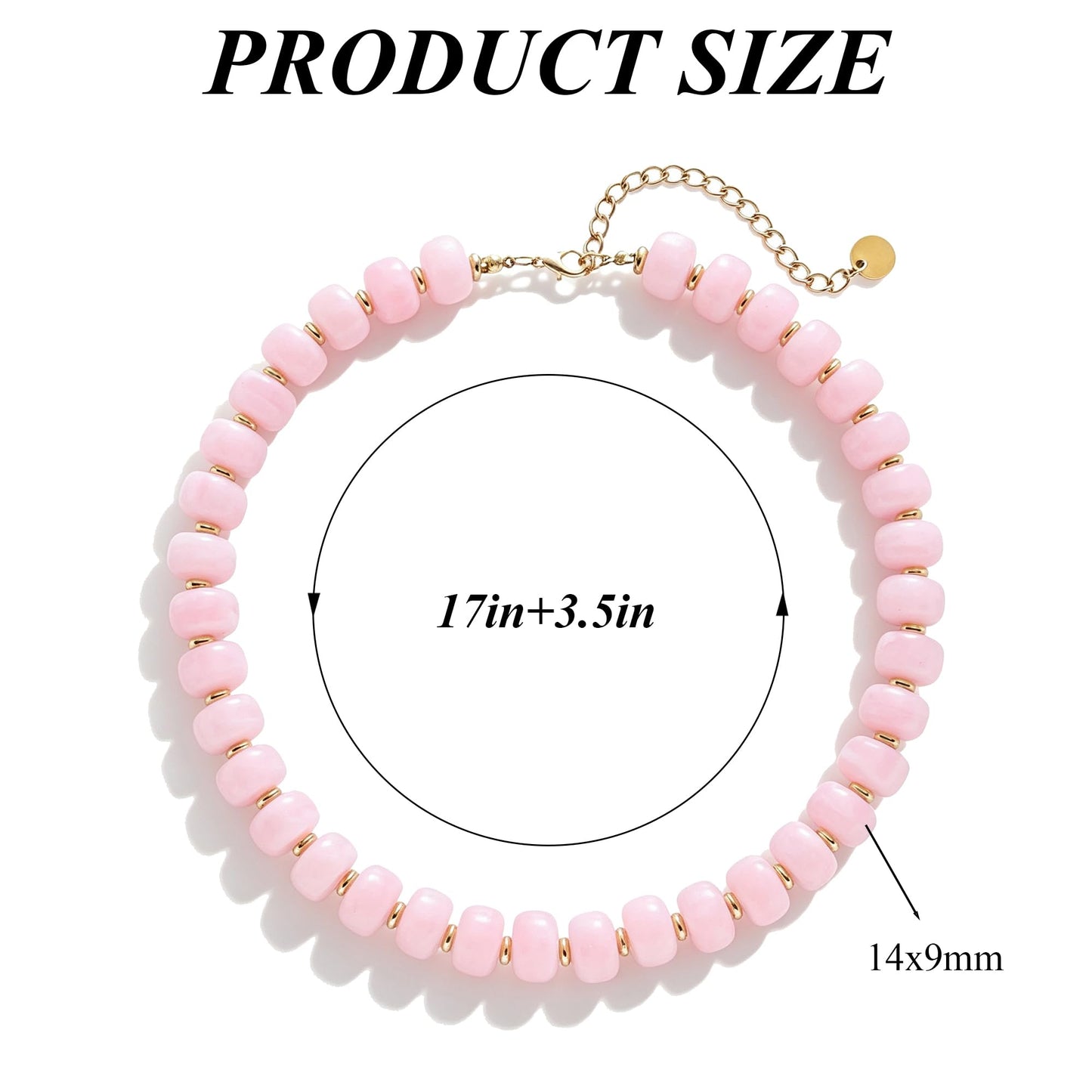 Chunky Beaded Choker Necklace for Women Summer Beach Acrylic Beads Necklaces Trendy Boho Statement Colorful Necklace Jewelry Accessories