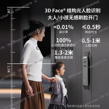 Fully automatic, fingerprint, anti-theft door password lock, household electronic smart lock, video intercom