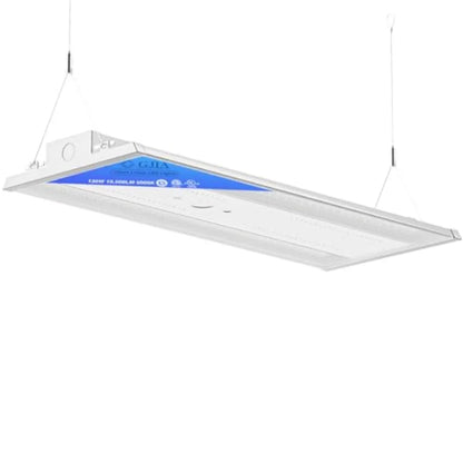 130W LED Linear High Bay LED Shop Lights, 19500LM 0-10V Dimmable 5000K Daylight, Adjustable LED High Bay Shop Lights Lighting F
