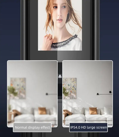 Tuya Fully Automatic Smart Door Lock with 3D Face & Fingerprint Recognition Security for Aluminum & Wood Doors Wifi Connected