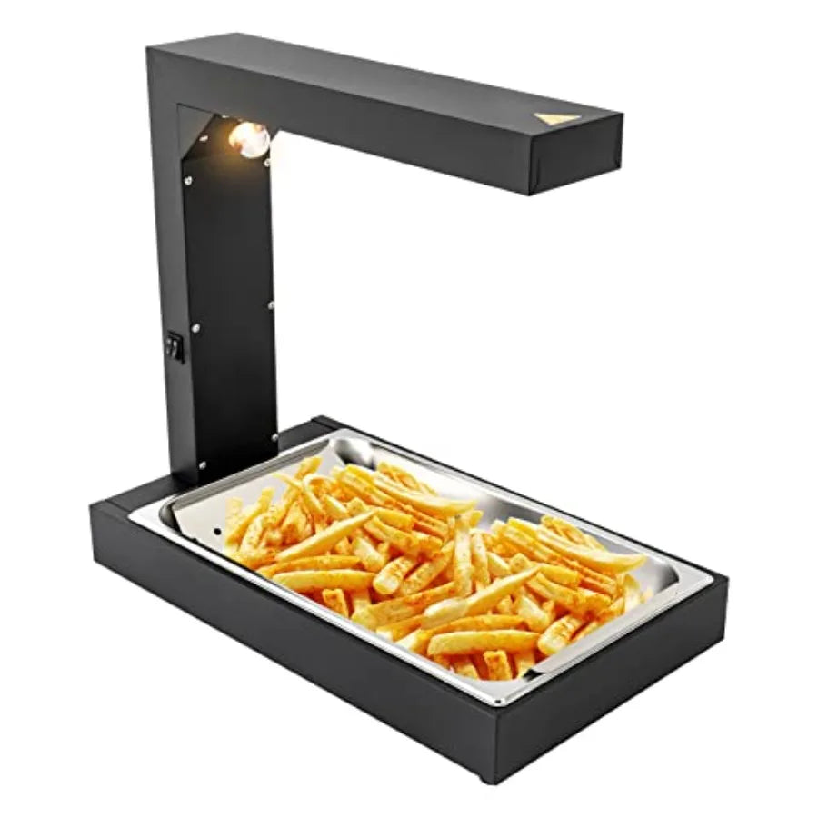 French Fry Food Warmer for restaurant use, stainless steel, silver, 110V 500W commercial dump station with adjustable temperatu