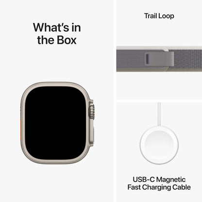 Apple Watch Ultra 2 [GPS + Cellular, 49mm] - Titanium Case with Blue Ocean Band, One Size (Renewed)