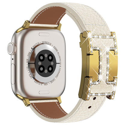 Leather Magnetic Watch Band Compatible with Apple Watch Ultra Band 49mm 46mm 45mm 44mm 42mm 41mm 40mm 38mm Replacement Strap for Women Men iWatch Ultra 3/2/1/SE3/Series 11/10/9/8/7/6/5/4/3/2/1
