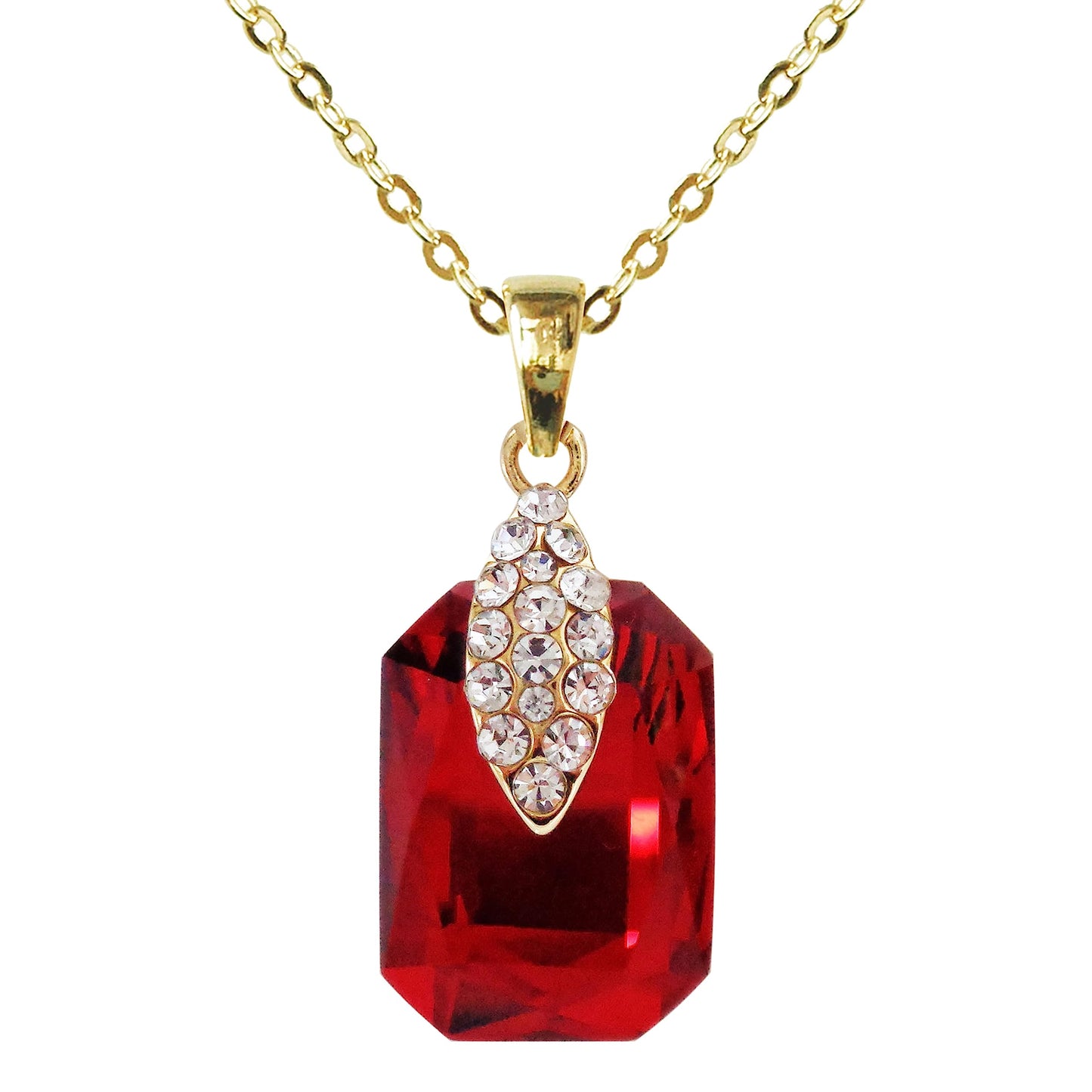 Navachi 18k Gold Plated Crystal Multicolor Square Shape Zircon Dangle Earrings And Neckalce Pendant Az4020-1 Jewelry set