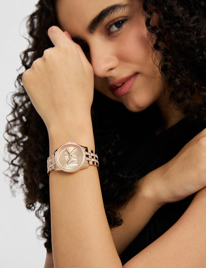 Michael Kors Bryant Chronograph Women's Watch, Stainless Steel and Pavé Crystal Watch for Women