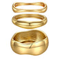 Chunky Gold Bangle Bracelets for Women Trendy 14K Gold Plated Cuff Bracelets Stack, Dainty Gold Bracelet Sets Non Tarnish Fashion Jewelry Gift