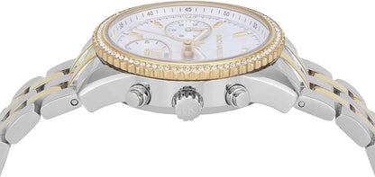 Michael Kors Bryant Chronograph Women's Watch, Stainless Steel and Pavé Crystal Watch for Women