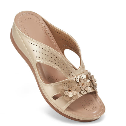 Sandals for Women Wedge Shoes: Slip On Dressy Summer Comfortable Slides Sandals 2026 Casual Memory Foam Platform Shoes