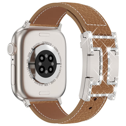 Leather Magnetic Watch Band Compatible with Apple Watch Ultra Band 49mm 46mm 45mm 44mm 42mm 41mm 40mm 38mm Replacement Strap for Women Men iWatch Ultra 3/2/1/SE3/Series 11/10/9/8/7/6/5/4/3/2/1