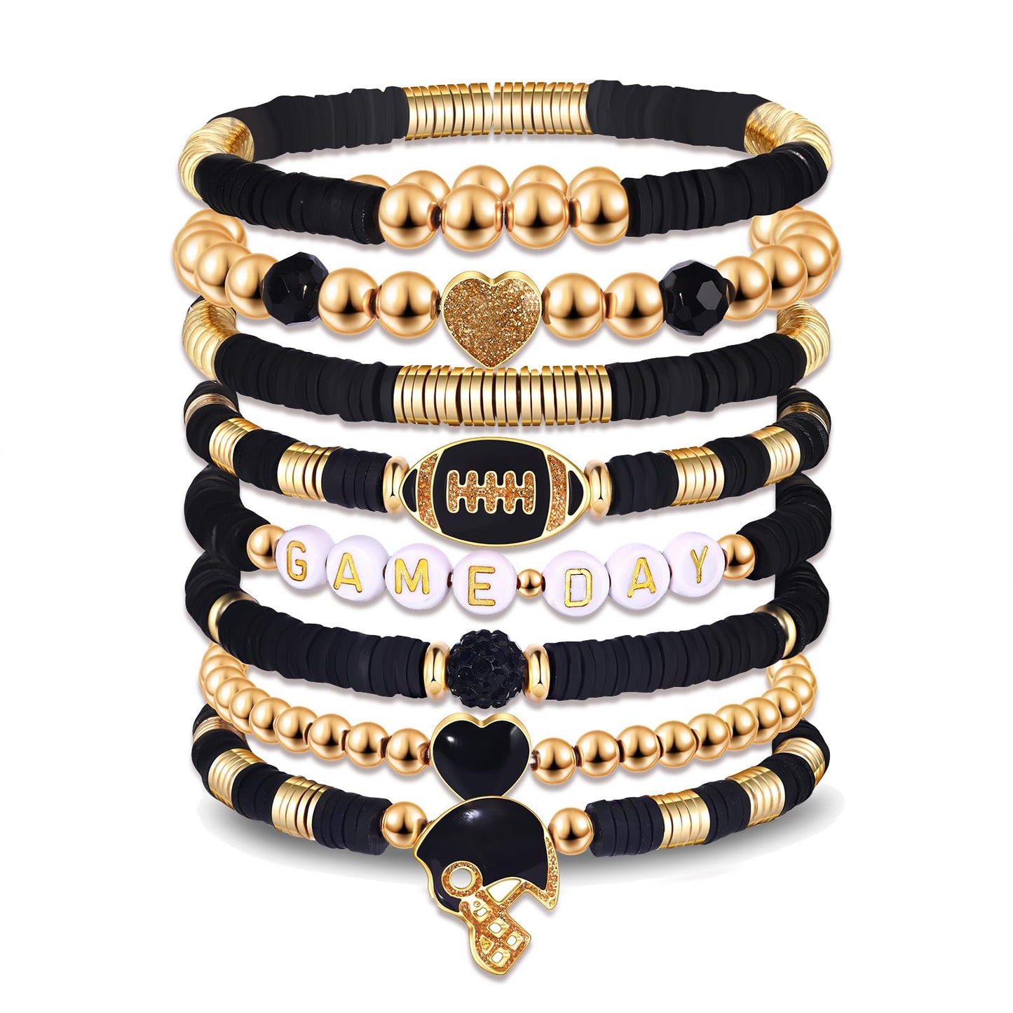 Heishi Bracelets for Women Clay Beaded Stretch Bracelets Stackable Friendship Bracelet Set Summer Beach Accessories Outfits Jewelry Gifts