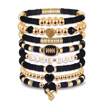 Heishi Bracelets for Women Clay Beaded Stretch Bracelets Stackable Friendship Bracelet Set Summer Beach Accessories Outfits Jewelry Gifts
