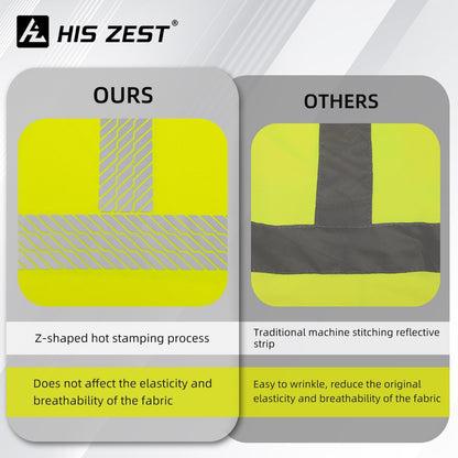 High Visibility Hoodies for Men,Safety Reflective Long Sleeve ANSI Class 3 Hi Vis Construction Work Shirts with Hood