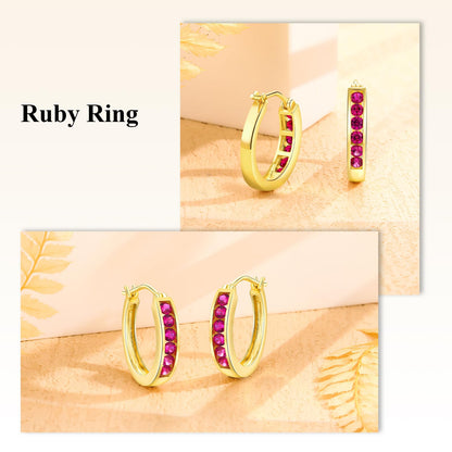 Channel Set Small Huggie Hoop Earrings Sterling Silver or 14K Gold Color,Lightweight Hypoallergenic CZ Diamond Chunky Hoop Earrings for Women
