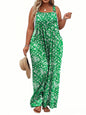 TAKEYAL Women's Plus Size Jumpsuit Overalls Wide Leg Casual Summer Rompers Adjustable Loose Fit Jumpsuits With Pockets 2026