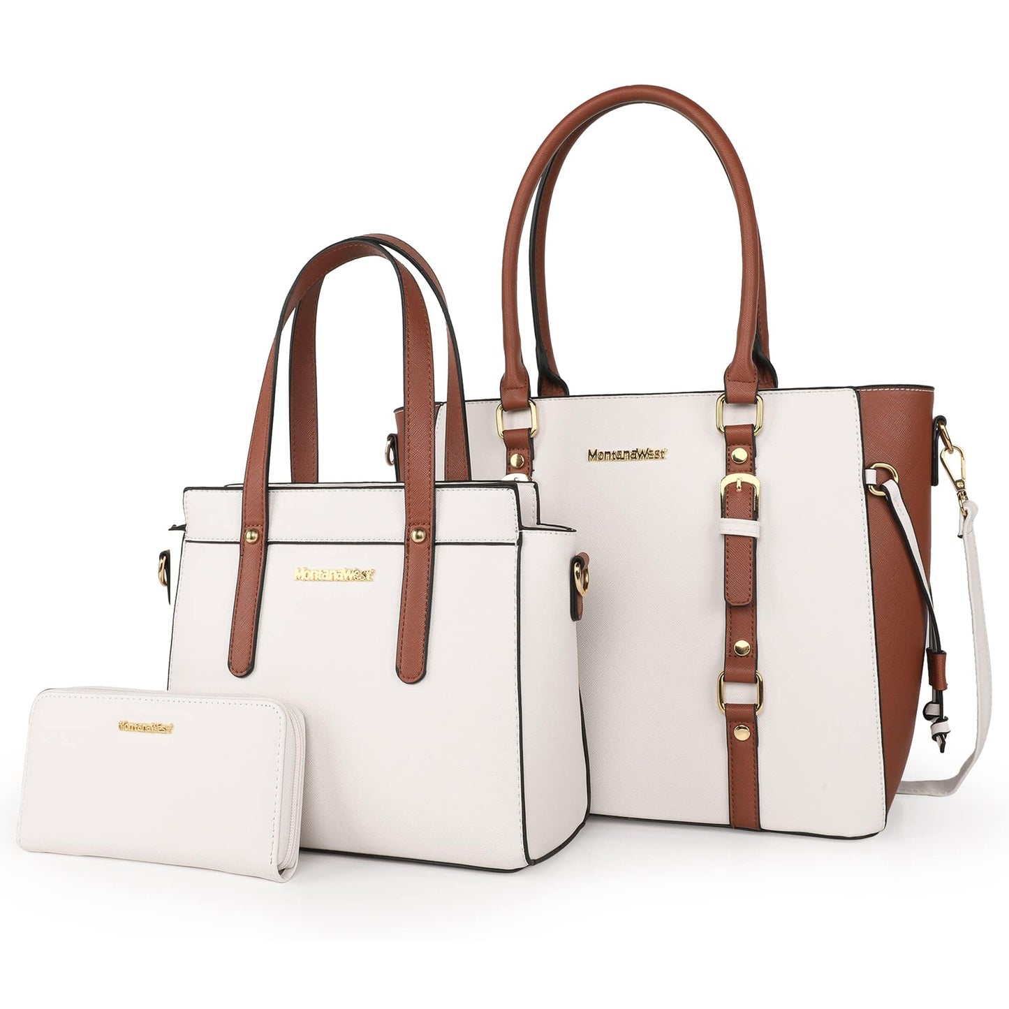 Montana West 3PCS Purses for Women Tote Bag and Wallet Set Shoulder Satchel Handbags