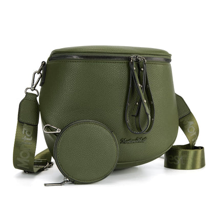 Montana West Crossbody Bag for Women, Large Bum Bag Purse Soft Vegan Leather Travel Fanny Pack with Coin Purse
