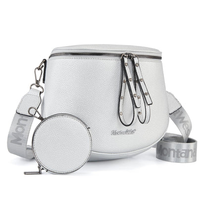 Montana West Crossbody Bag for Women, Large Bum Bag Purse Soft Vegan Leather Travel Fanny Pack with Coin Purse