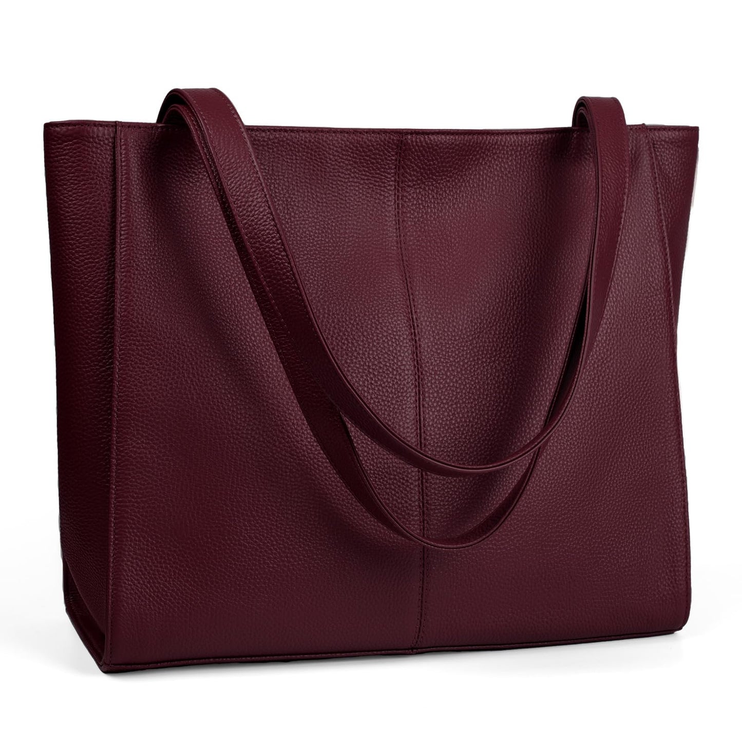 befen Genuine Leather Tote Bag for Women Work, Women's Leather Shoulder Bags Purses Satchel Handbags with Laptop Compartment