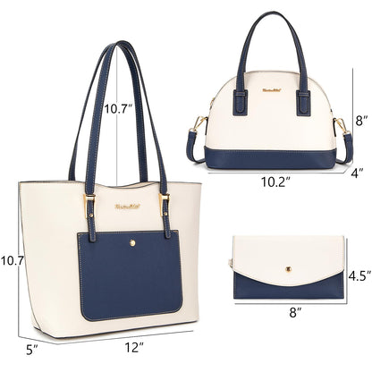 Montana West 3PCS Purses for Women Tote Bag and Wallet Set Shoulder Satchel Handbags
