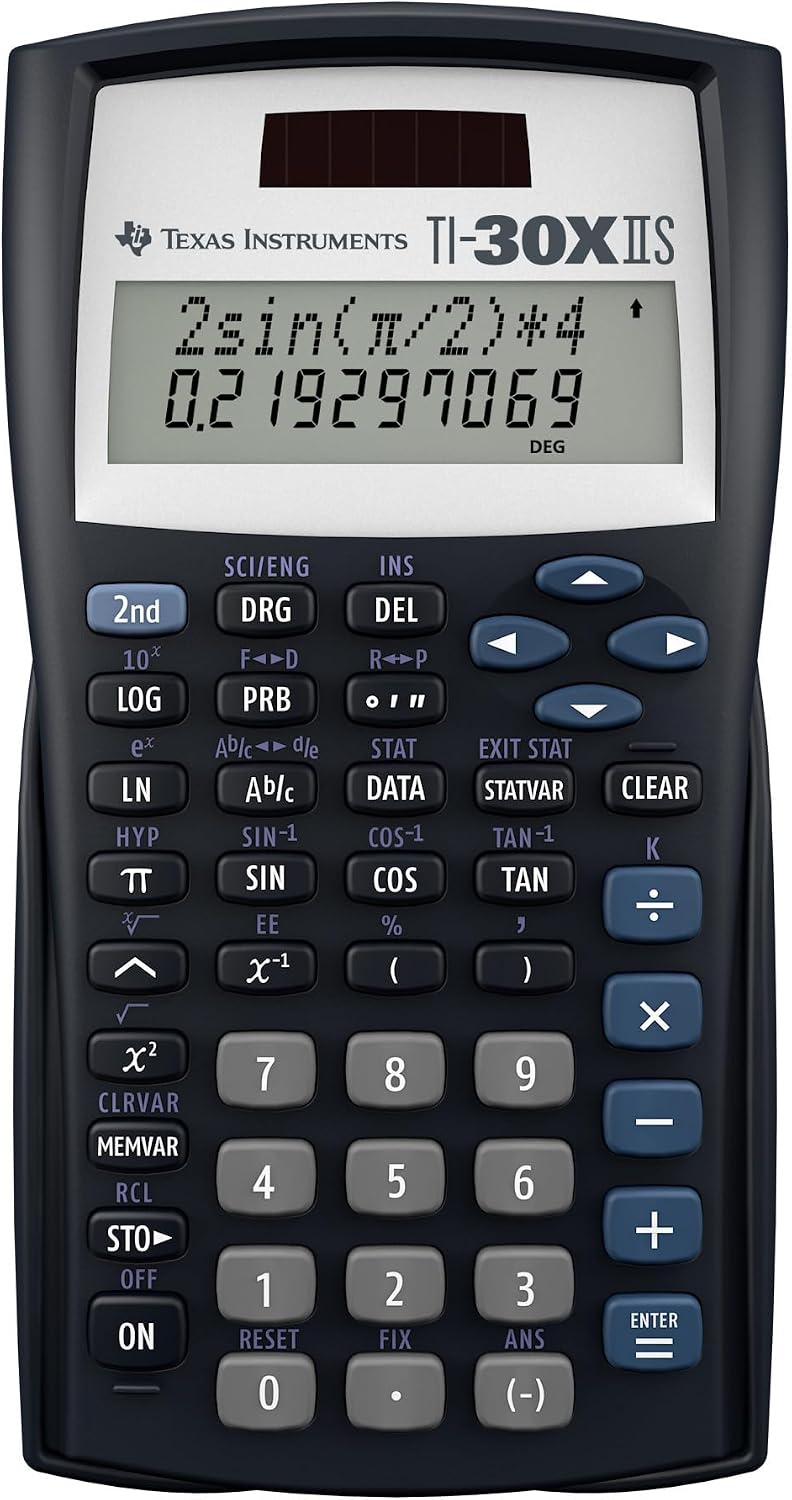 TI-30XIIS Scientific Calculator, Black