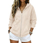 2026 Zip Up Hoodies for Women Fall Winter Casual Sweatshirts Zipper Oversized Lightweight Cute Jackets with Pockets