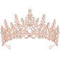 TOBATOBA Silver Wedding Crystal Tiaras and Crowns for Women, Bride Royal Queen Headband Princess Quinceanera Headpieces for Birthday Prom Pageant Party