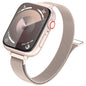 MARGE PLUS Slim Milanese Loop Compatible with Apple Watch Band for women 41mm 40mm 38mm 42mm 46mm 45mm 44mm, Stainless Steel Magnetic Mesh Strap work on iWatch Series 11 10 9 8 7 6 5 4 3 & SE 3 2 1